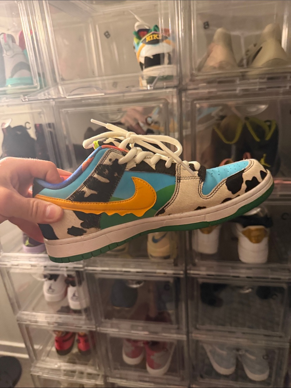 Nike Kids' Multicolor Dunk Low with Yellow Swoosh
